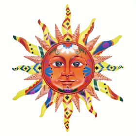 Add a Splash of Color to Your Home with this 3D Metal Sun Wall Hanging Art Decor!