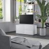 TV Cabinet White 31.5"x13.4"x14.2" Engineered Wood