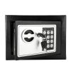 17E Home Use Electronic Password Steel Plate Safe Box Black