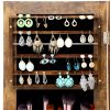 Jewelry Cabinet with Full-Length Mirror, Standing Lockable Jewelry Armoire Mirror Organizer