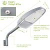 Wall Pack LED Lights 144LEDs Photocell Sensor Street Lamp IP65 Waterproof Outdoor Lighting