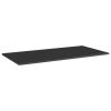 Bookshelf Boards 4 pcs High Gloss Black 31.5"x7.9"x0.6" Engineered Wood