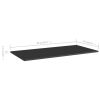 Bookshelf Boards 4 pcs High Gloss Black 31.5"x7.9"x0.6" Engineered Wood