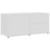 TV Cabinet White 31.5"x13.4"x14.2" Engineered Wood