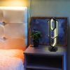 RGB Polygon Remote Control Desk Lamp;  Led App Music Rhythm Atmosphere Lights;  for Living Room;  Bedroom;  Bedside Decoration