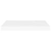 Floating Wall Shelf White 23.6"x9.3"x1.5" MDF