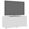 TV Cabinet White 31.5"x13.4"x14.2" Engineered Wood