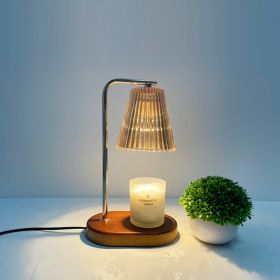 Romantic Fragrance Melting Wax Lamp Light Luxury Melting Candle (Option: Electroplated rod-Dimming-220V EU)