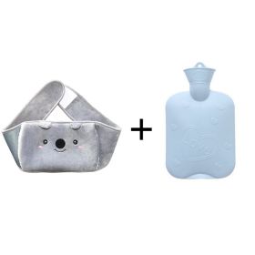 PVC Large Old-fashioned Water Injection Heat (Option: Grey-With hot water bottle)