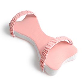 Dual-purpose Knee Pillow Sleep Footrest Cushion Pregnant Women Side Sleeping Memory Foam Leg Lock Pillow (Option: Pink-53 × 23 × 8cm)