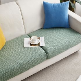 Knitted Elastic Sofa Cover Cushion All-season Universal (Option: Green-S)