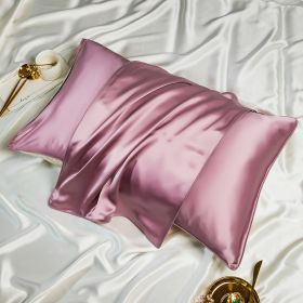 Silk Pillowcase One-pair Package Solid Color (Option: Cameo Brown-48cmX 74cm)