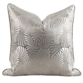 Green Wine Red Silver Grey PillowCase American Throw Pillow (Option: Silver grey-Pillow-30x50cm)