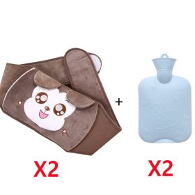 PVC Large Old-fashioned Water Injection Heat (Option: Space grey-With hot water bottle 2Sets)