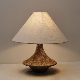 Pottery Pot Table Lamp Retro Living Room Design (Option: 360x400mm-Type A Ceramic-US)