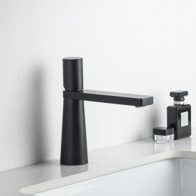 Bathroom And Bathroom Wash Hands And Face Faucets (Option: Black-Short style)