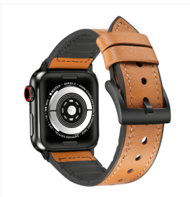 Light Luxury Smart Watch Leather Strap (Option: Brown-42mm44mm45mm)