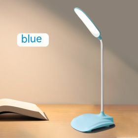 Creative Folding LED Rechargeable Desk Lamp Usb Eye Protection (Option: Baby Blue-VIP Version 1200 MA)