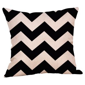 Linen Pillow Case Home Fabric Geometric Abstract (Option: 11 Style-45x45cm)