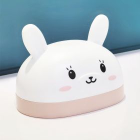 Household Cartoon Plastic Soap Box (Color: Pink)