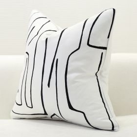 Nordic Style Pillow Cushion Sofa Cushion (Option: White-30x50cm)