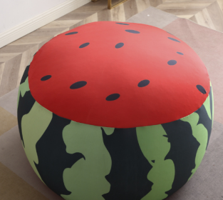 Lazy Sofa Bean Bag Removable Washable Balcony Lying (Option: Watermelon-95X55CM)