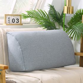 Removable And Washable Sofa Cushion In Living Room (Option: Hemp grey-70x35x17cm-Pearl cotton core)