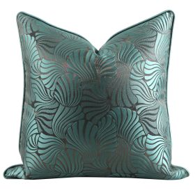 Green Wine Red Silver Grey PillowCase American Throw Pillow (Option: Dark green coffee-Pillowcase-30x50cm)