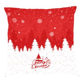 Christmas Car Pillow Cushion Gift (Option: K-45x 45 Linen Pillowcase)