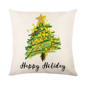 Christmas Combination Pillow Cover Home (Option: QJ16-45 X45cm Without Pillow)