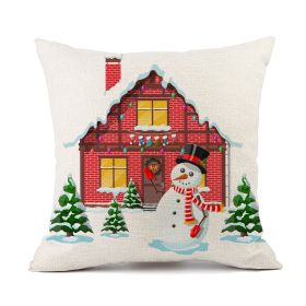 Christmas Combination Pillow Cover Home (Option: QJ17-45 X45cm Without Pillow)