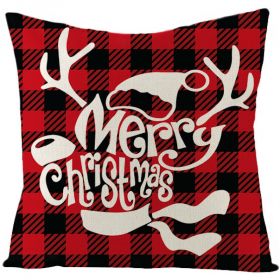 Christmas Fashion Simple Linen Printed Pillowcase (Option: JYM131 9-45x45cm)