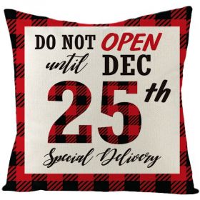 Christmas Fashion Simple Linen Printed Pillowcase (Option: JYM131 16-45x45cm)