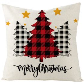 Christmas Fashion Simple Linen Printed Pillowcase (Option: JYM131 3-45x45cm)