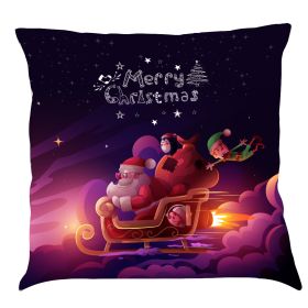 Christmas Car Pillow Cushion Gift (Option: G-45x 45 Linen Pillowcase)