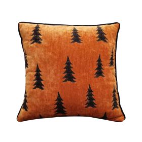 Simple Nordic Living Room Sofa Embroidery Throw Pillow Sofa Back Cover (Option: 2 Style-Pillowcase)