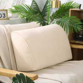 Removable And Washable Sofa Cushion In Living Room (Option: Beige-70x35x17cm-Pearl cotton core)