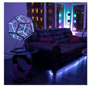 Creative Cool Infinite Dodecahedral Night Light (Option: Seven Colors-5W-UK)