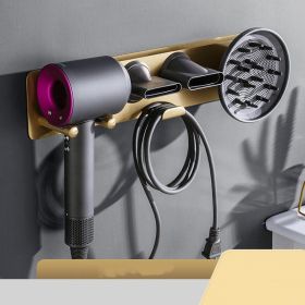 Punch Free Hair Dryer Bracket (Option: Gold-Default)