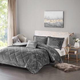 Felicia Velvet Duvet Cover Set (Color: as Pic)