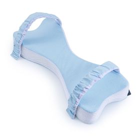 Dual-purpose Knee Pillow Sleep Footrest Cushion Pregnant Women Side Sleeping Memory Foam Leg Lock Pillow (Option: Light Blue-53 × 23 × 8cm)