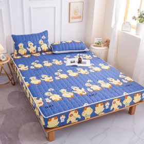 Cotton Covered Anti Slip Cartoon Bedspread (Option: Queuing duck-120x200cm)