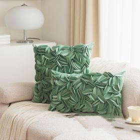 Ins Style Handmade Decorative Pillowcase Cover (Option: Jasper color-30x50cm)