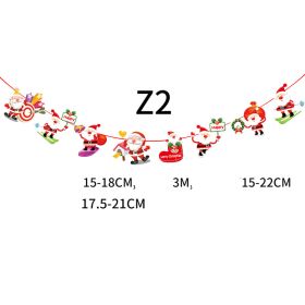 Paper Flags Are Arranged In The Atmosphere Of Christmas Scenes (Option: Z2)