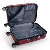 3-Piece Expandable Suitcase with Code Lock, Spinner Carry-On Luggage with 8 Wheels, 20/24/28 Inches