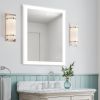 LED Lighted LED Lit Mirror Rectangular Fog Free Frameless Bathroom Vanity Mirror