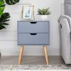 Modern Nightstand;  End Table;  Side Table with Storage Drawer;  Living Room Bedroom Furniture