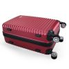 3-Piece Expandable Suitcase with Code Lock, Spinner Carry-On Luggage with 8 Wheels, 20/24/28 Inches