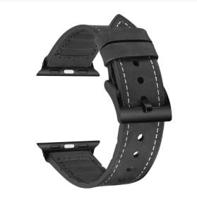 Light Luxury Smart Watch Leather Strap (Option: Black-42mm44mm45mm)