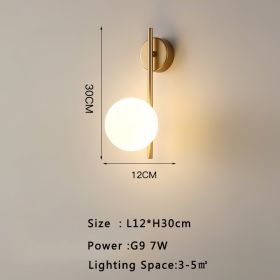 Modern Minimalist Hotel Living Room Background Wall Light (Option: 6701Copper Natura-Warm light)